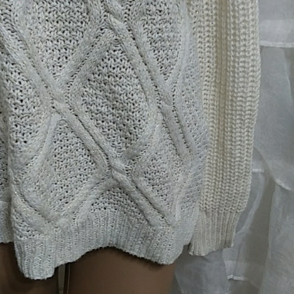 Faded Glory Sparkly Crewneck Sweater Sz Small - Picture 3 of 5